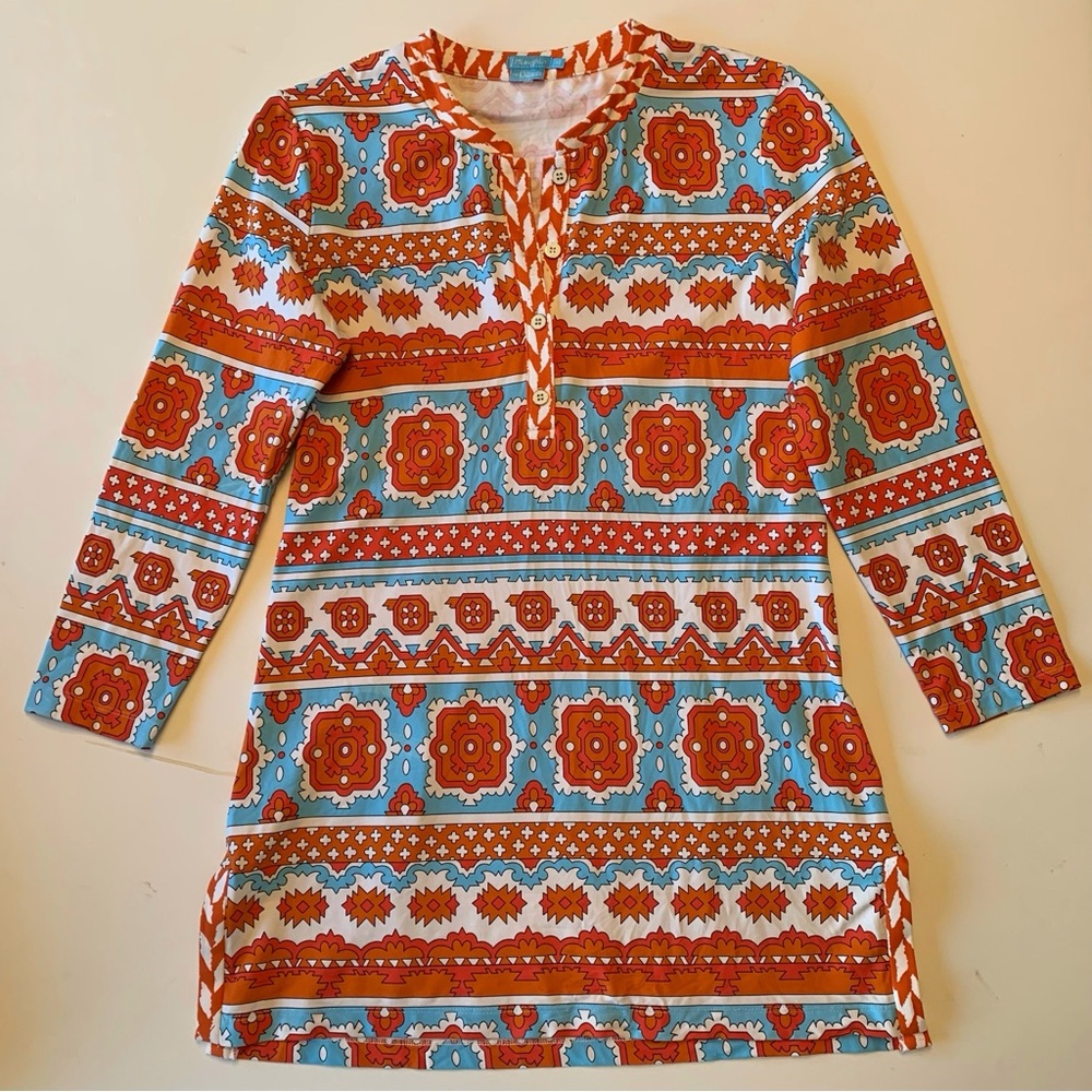J. McLaughlin Multicolor Patterned Tunic - image 1